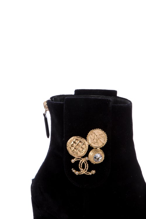 Chanel 2019 Interlocking CC Logo Boots