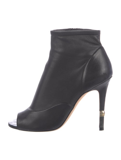 Chanel Interlocking CC Logo Leather Boots