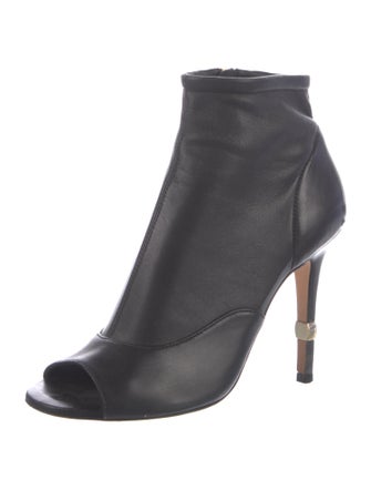 Chanel Interlocking CC Logo Leather Boots