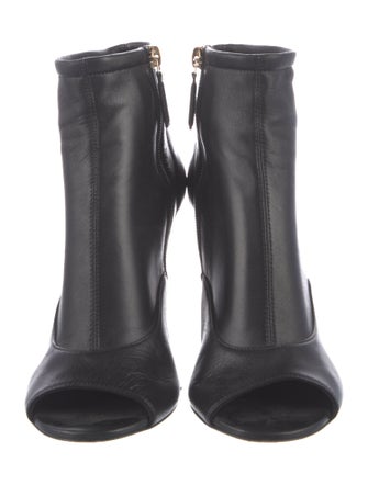 Chanel Interlocking CC Logo Leather Boots