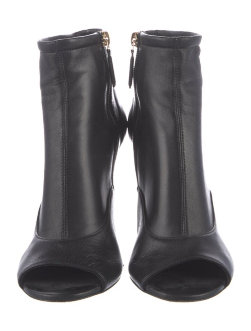 Chanel Interlocking CC Logo Leather Boots
