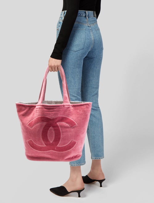 Chanel Terry CC Beach Tote w/ Pouch