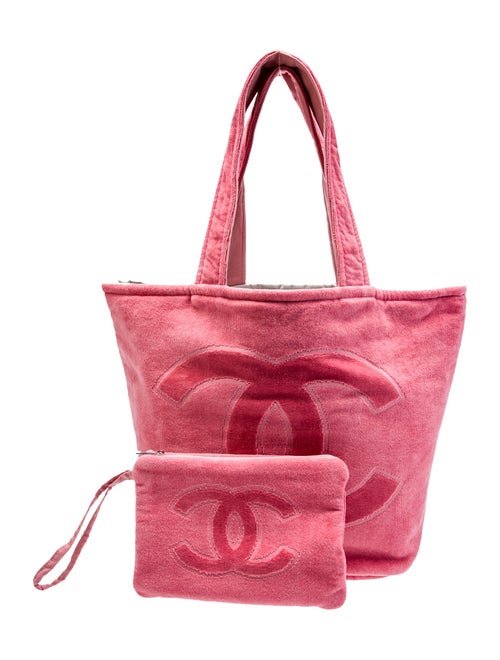Chanel Terry CC Beach Tote w/ Pouch