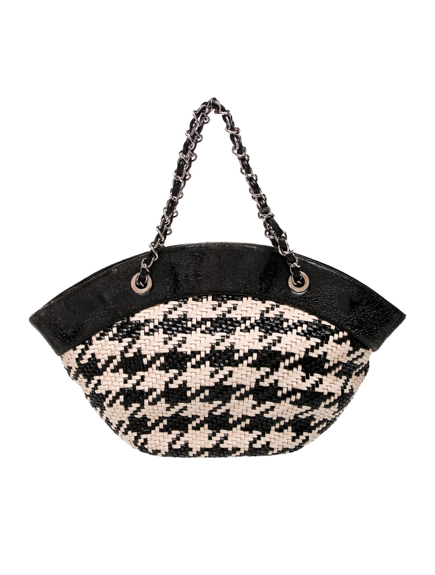Chanel CC Houndstooth Bag - Neutrals Handle Bags, Handbags