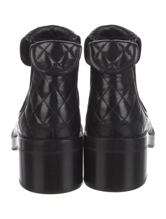 Chanel 2023 Interlocking CC Logo Chelsea Boots