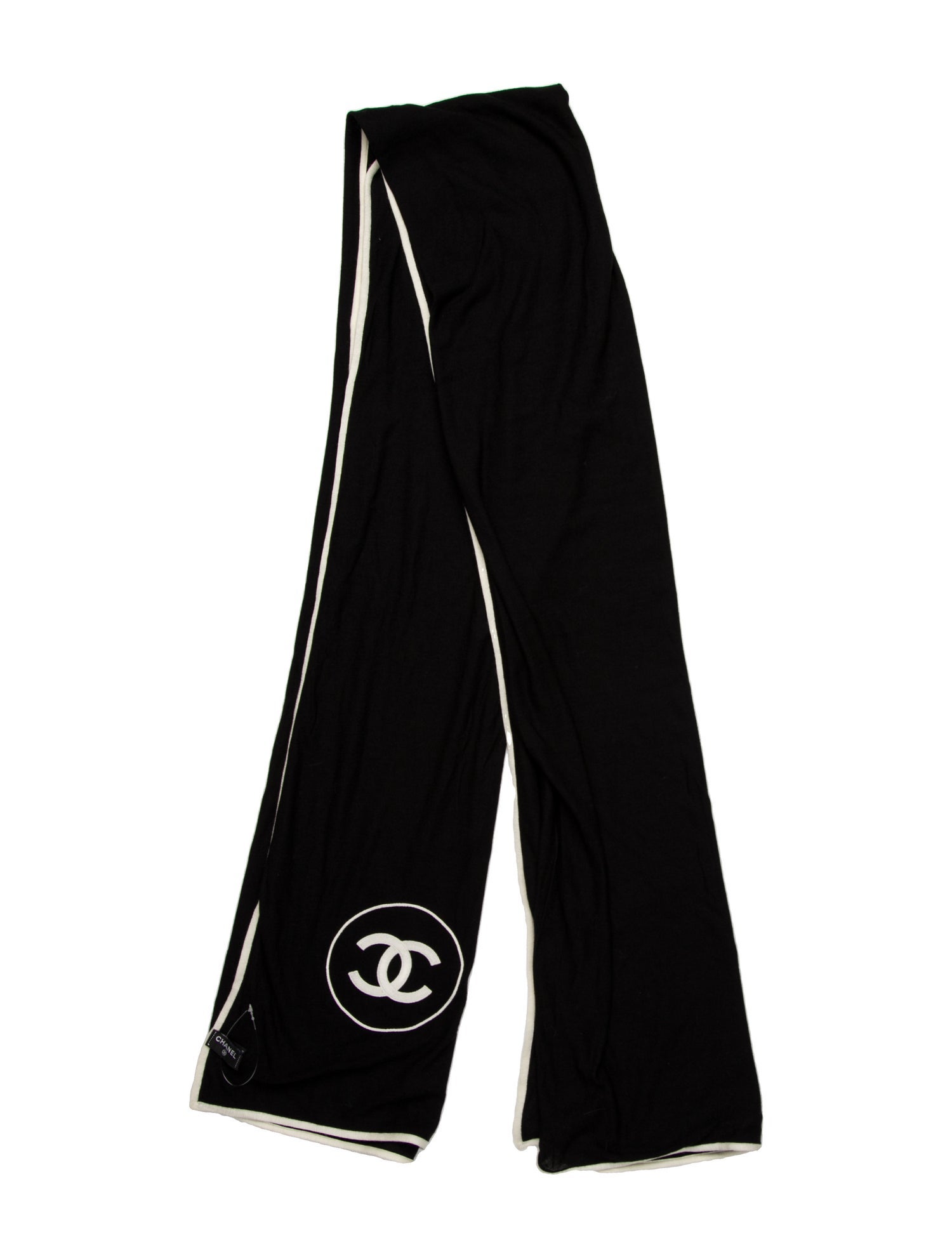 Chanel Cashmere Interlocking CC Logo Shawl