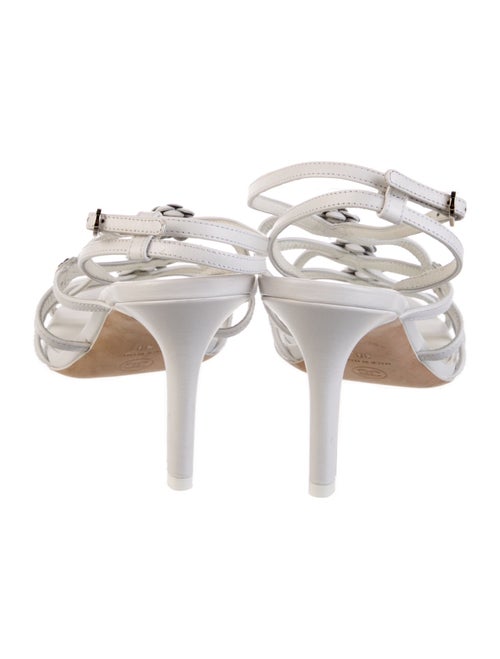 Chanel 2023 Interlocking CC Logo Slingback Sandals