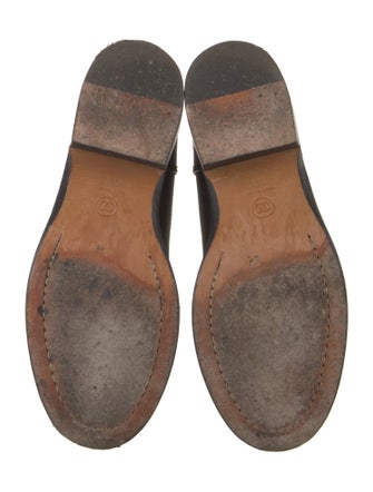 Chanel Interlocking CC Logo Leather Rain Boots