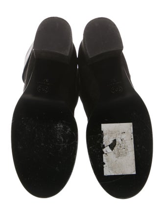 Chanel Interlocking CC Logo Suede Boots
