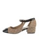 Chanel Interlocking CC Logo Suede D'Orsay Pumps