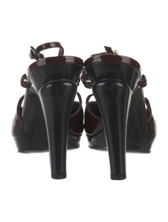 Chanel Patent Leather Slingback Pumps