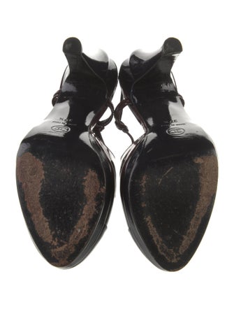 Chanel Patent Leather Slingback Pumps