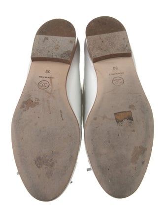 Chanel Interlocking CC Logo Patent Leather Ballet Flats