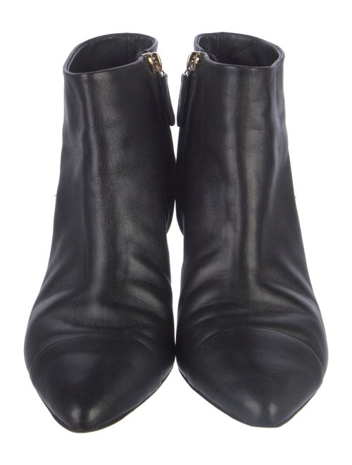 Chanel Interlocking CC Logo Leather Boots
