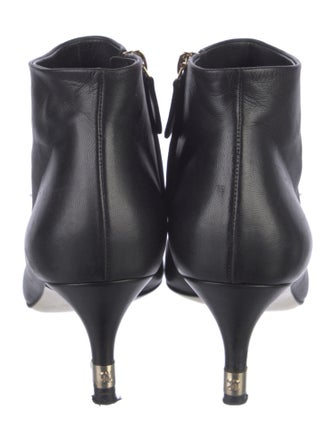 Chanel Interlocking CC Logo Leather Boots