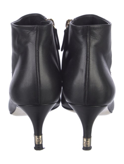 Chanel Interlocking CC Logo Leather Boots