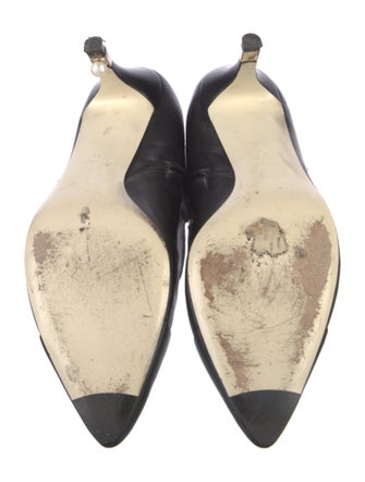 Chanel Interlocking CC Logo Leather Boots