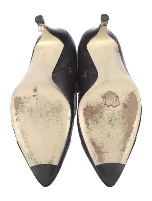 Chanel Interlocking CC Logo Leather Boots