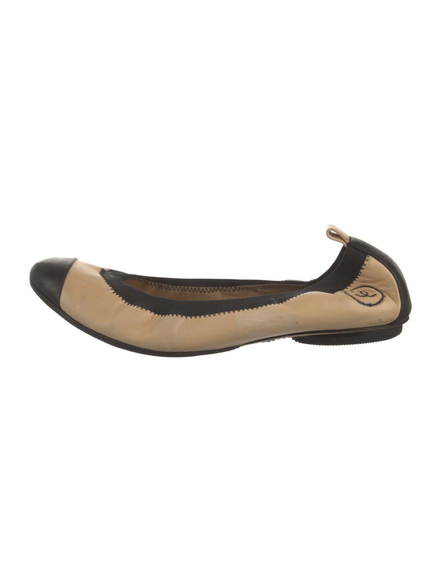 Chanel Vintage Interlocking CC Logo Flats