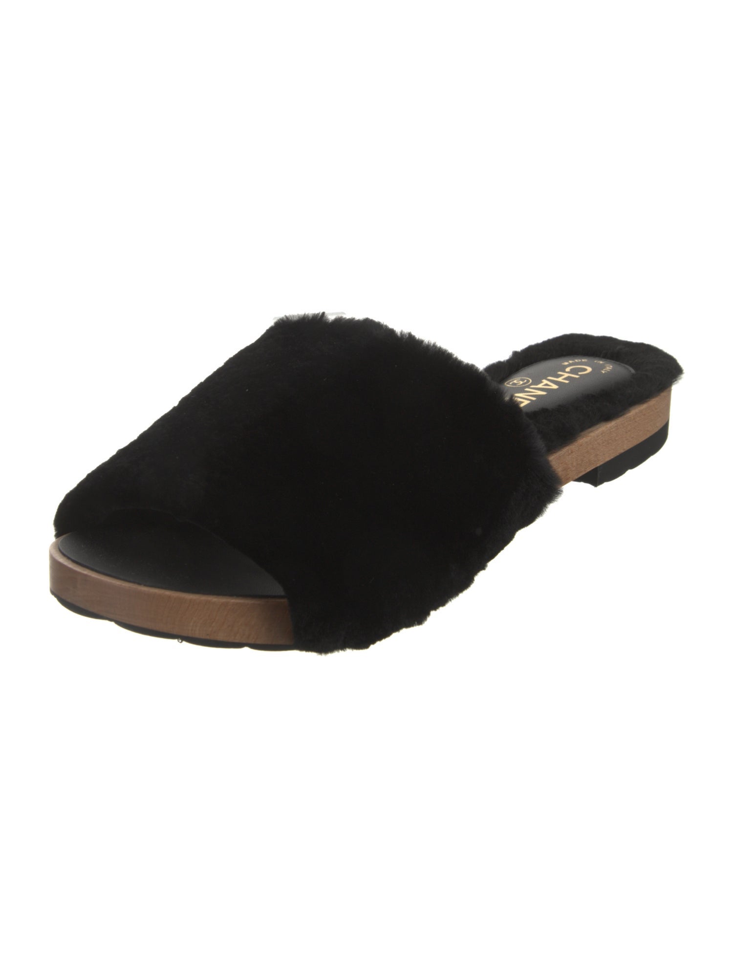 Chanel 2017 Interlocking CC Logo Slides w/ Tags