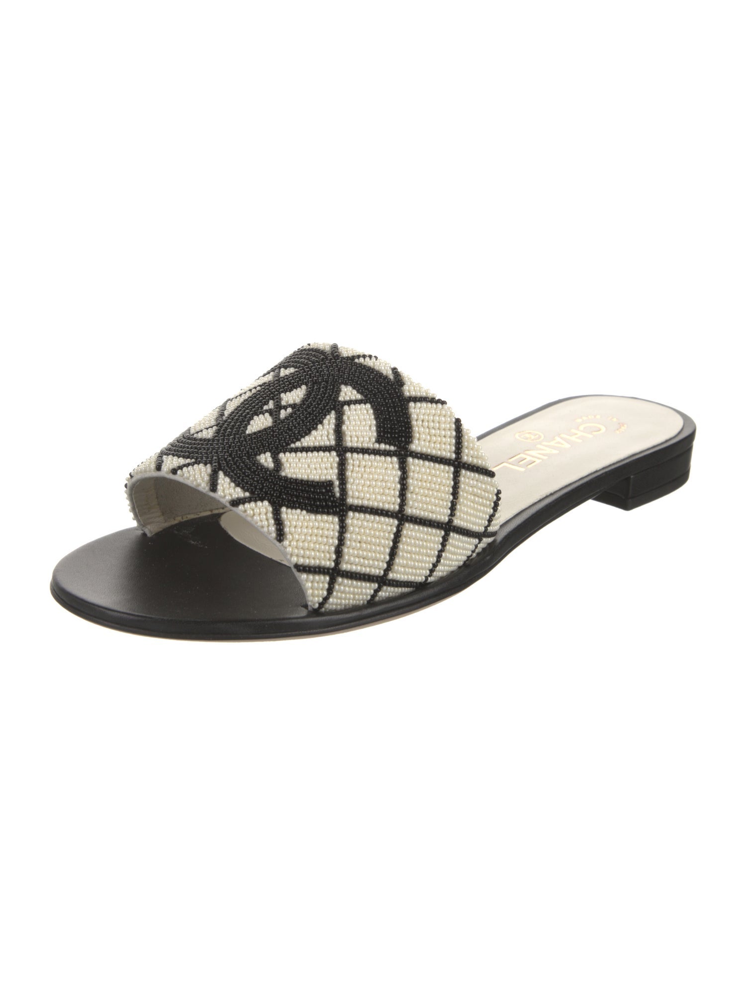 Chanel 2020 Interlocking CC Logo Slides w/ Tags