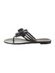 Chanel Interlocking CC Logo Rubber Flip Flops