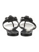 Chanel Interlocking CC Logo Rubber Flip Flops