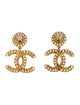 Chanel 2021 Faux Pearl CC Drop Earrings
