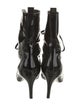 Chanel Interlocking CC Logo Patent Leather Lace-Up Boots