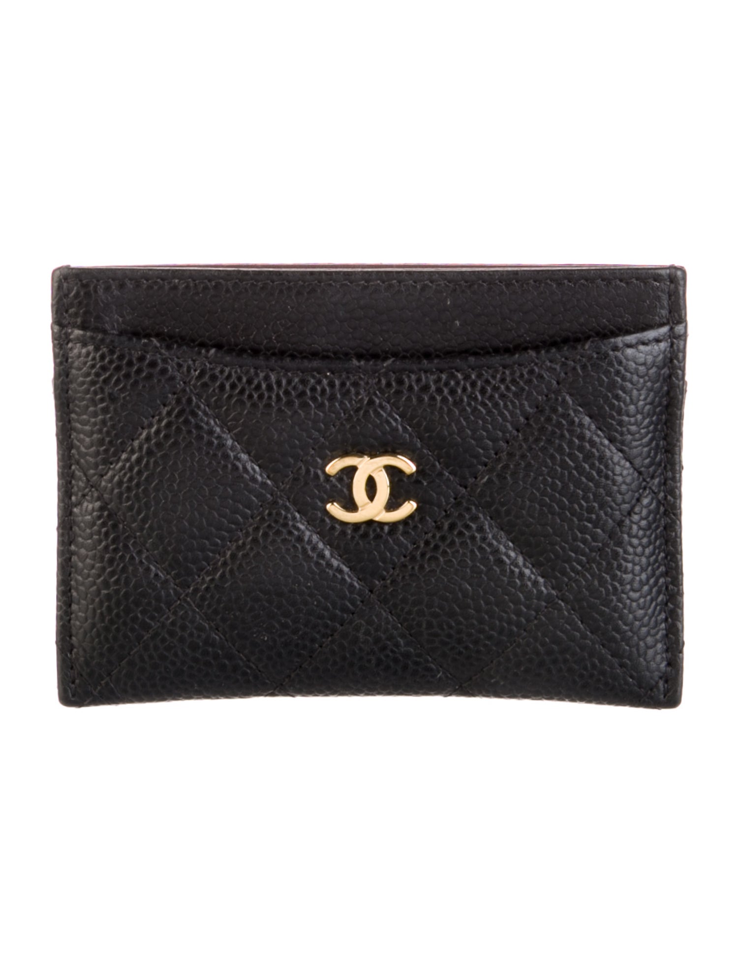Chanel Interlocking CC Logo Leather Card Holder