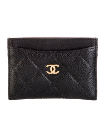 Chanel Interlocking CC Logo Leather Card Holder