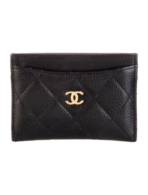 Chanel Interlocking CC Logo Leather Card Holder