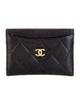Chanel Interlocking CC Logo Leather Card Holder