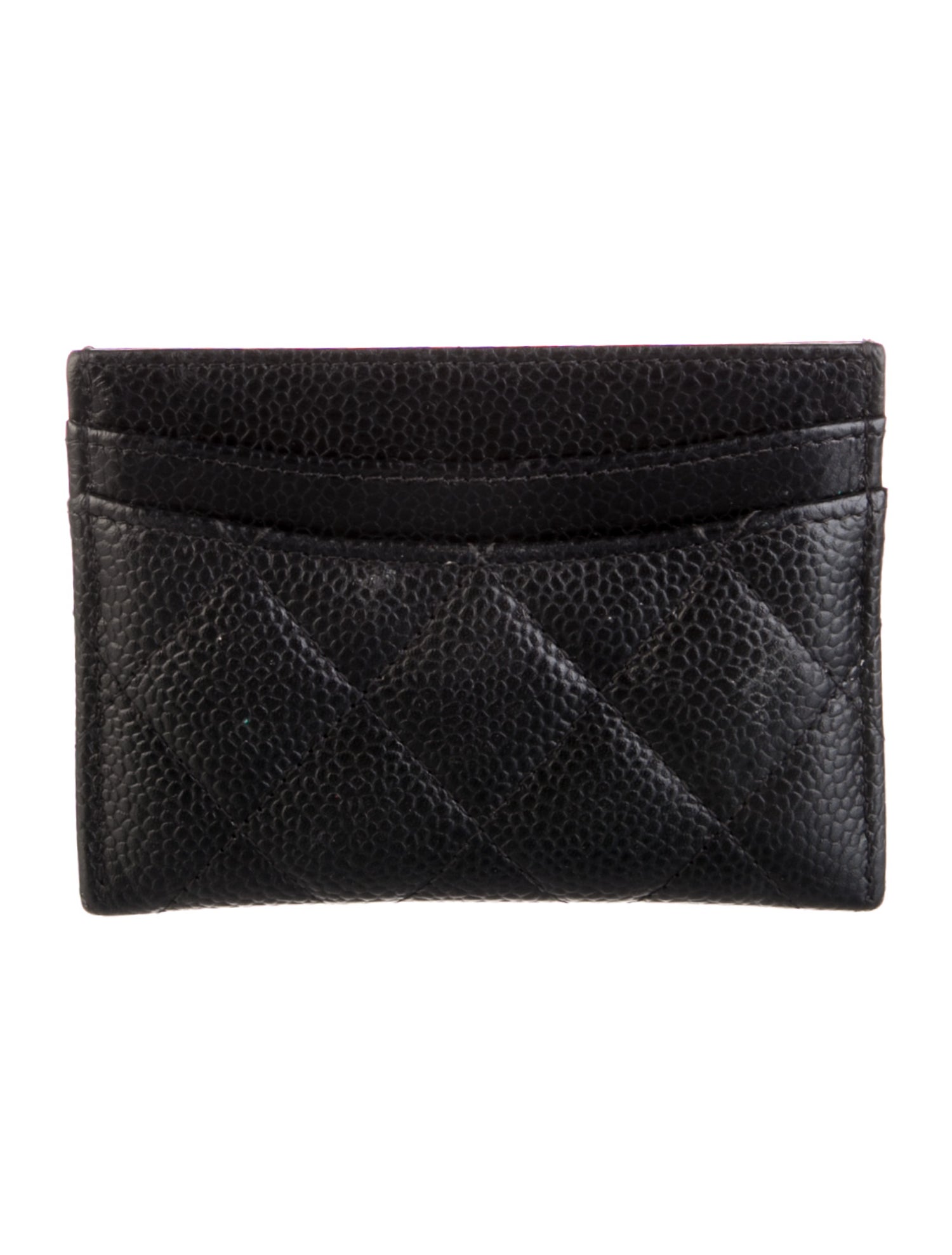 Chanel Interlocking CC Logo Leather Card Holder