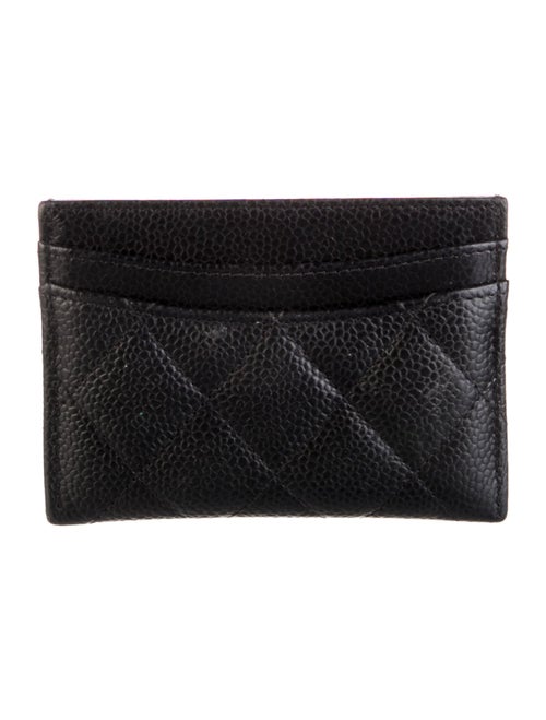 Chanel Interlocking CC Logo Leather Card Holder