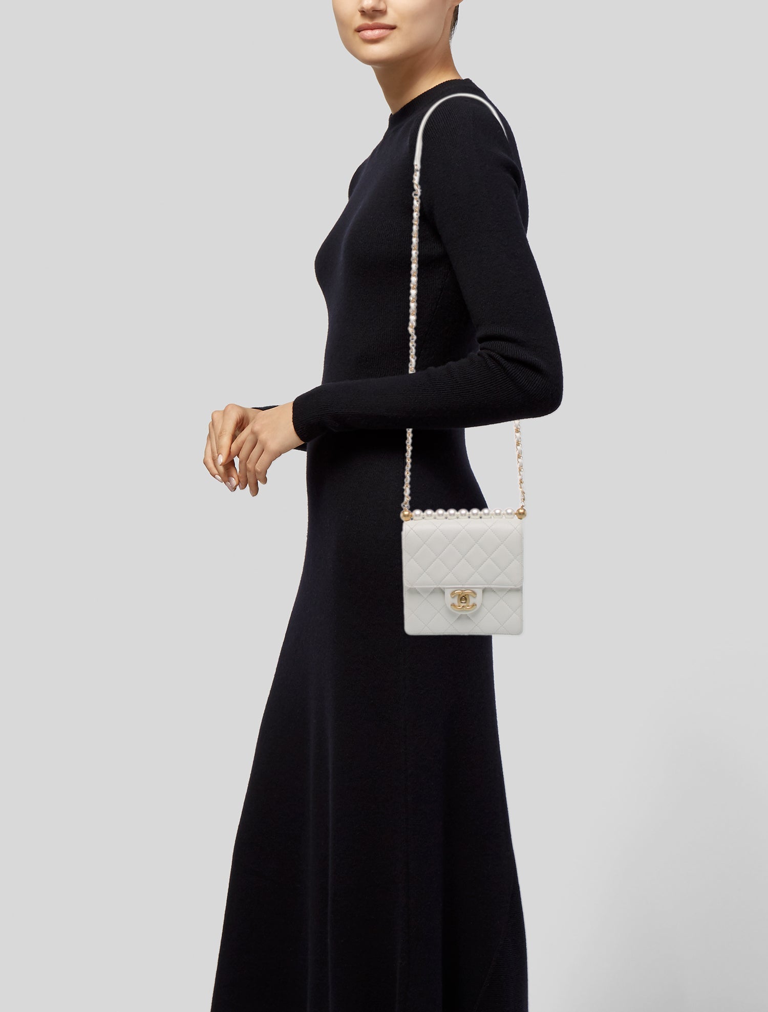 Chanel Small Chic Pearl Flap Bag