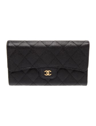 Chanel 2014 Interlocking CC Logo Trifold Wallet