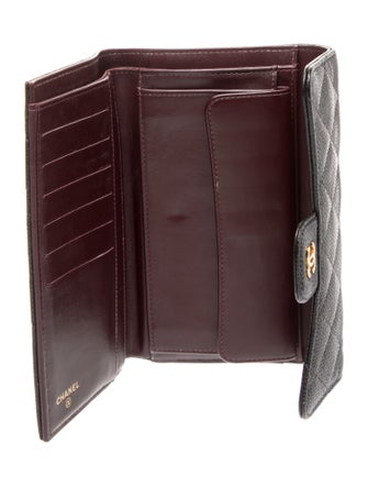 Chanel 2014 Interlocking CC Logo Trifold Wallet