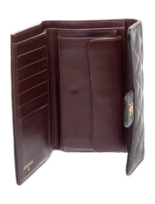 Chanel 2014 Interlocking CC Logo Trifold Wallet