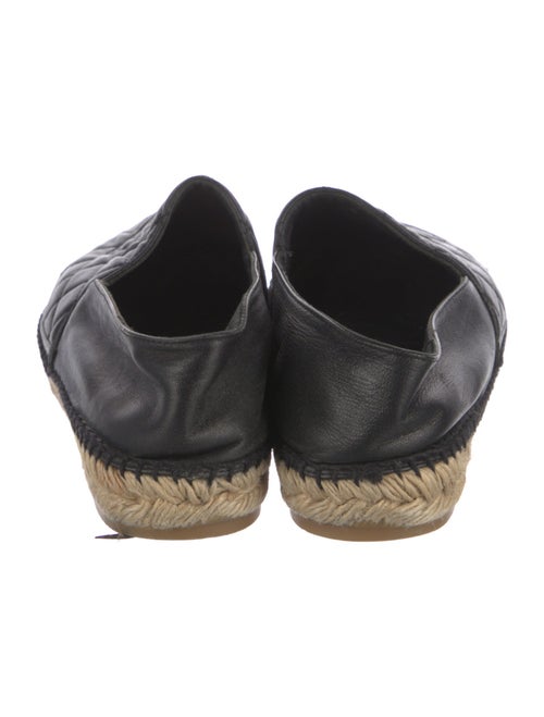 Chanel Interlocking CC Logo Leather Espadrilles