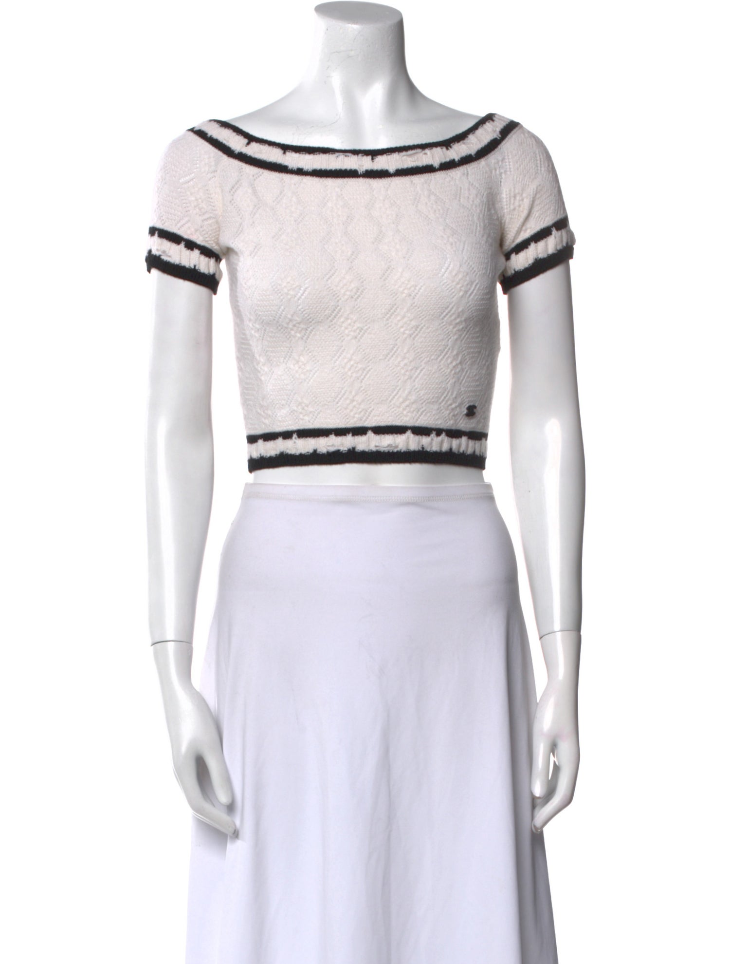 Chanel 2022 Cashmere Crop Top