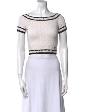 Chanel 2022 Cashmere Crop Top