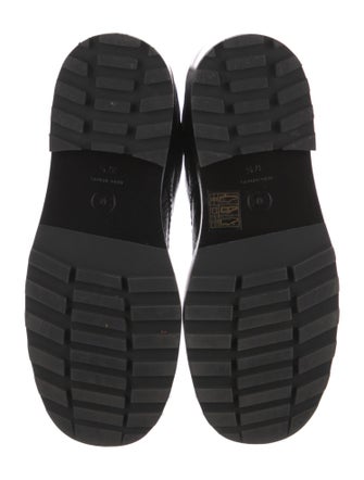 Chanel Interlocking CC Logo Leather Combat Boots