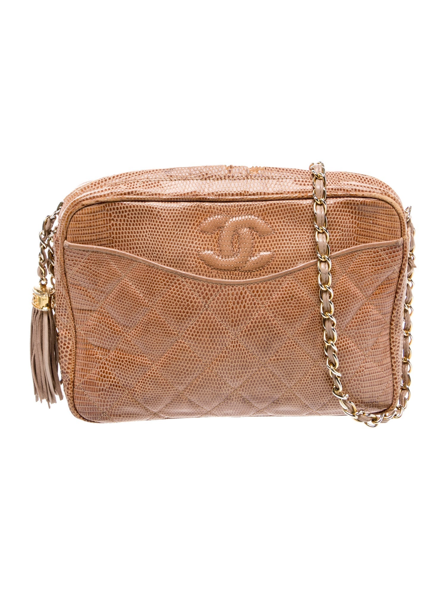 Chanel Lizard Tassel Camera Case