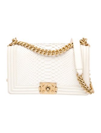 Chanel Medium Python Boy Bag