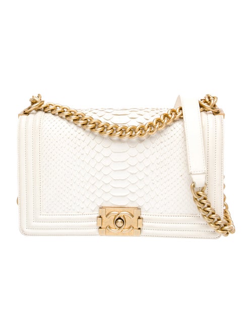 Chanel Medium Python Boy Bag