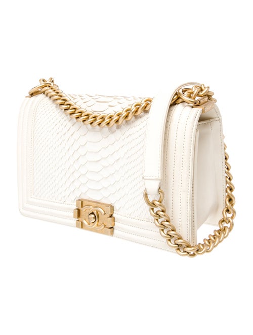Chanel Medium Python Boy Bag