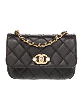 Chanel Quilted Pearl Flap Bag