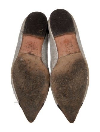 Chanel Interlocking CC Logo Suede Ballet Flats