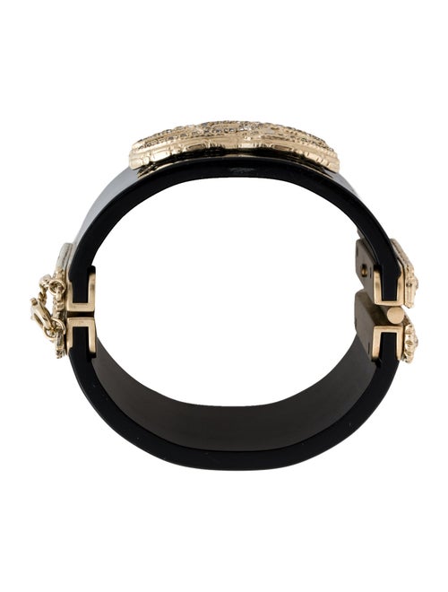 Chanel Resin & Strass CC Bangle Bracelet